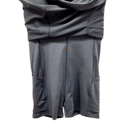 Black Crossback Athletic Tennis Dress With Adjustable Straps Flared Skirt Size S - Picture 12 of 12